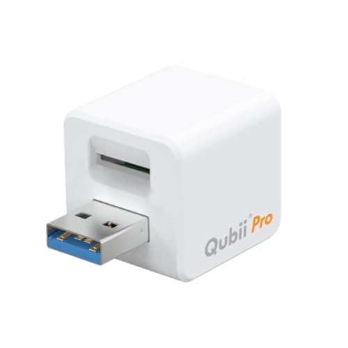 Qubii Pro データバックアップアダプタ Amazon | Maktar Qubii Pro ホワイト (microSD 128GB付) 充電しながら